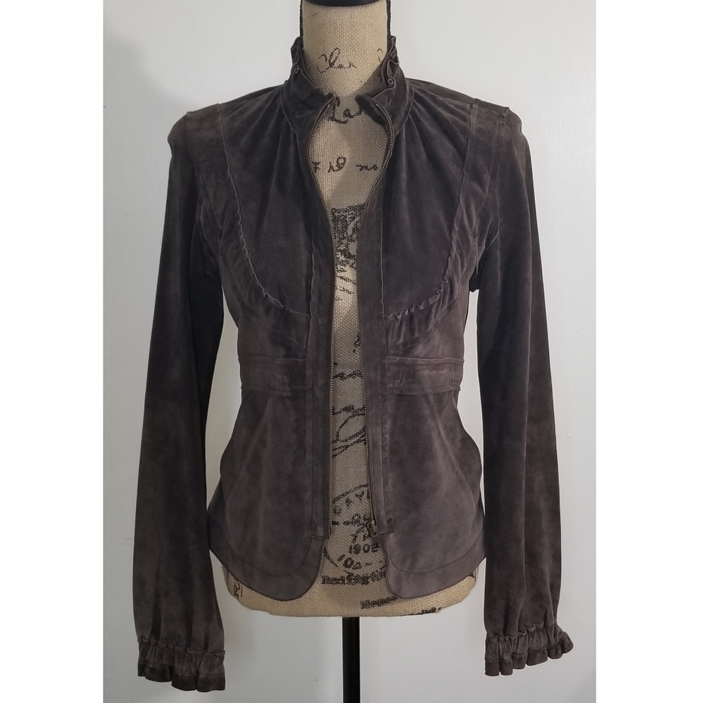 June Suede Leather Fall Jacket - image 2